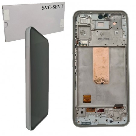 Discover Samsung Service Pack Display Lcd + Frame Per Galaxy A54 5G SM-A546 | Bianco details