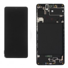 Samsung Service Pack Original LCD Display + Frame For Galaxy A715 A71 | Black