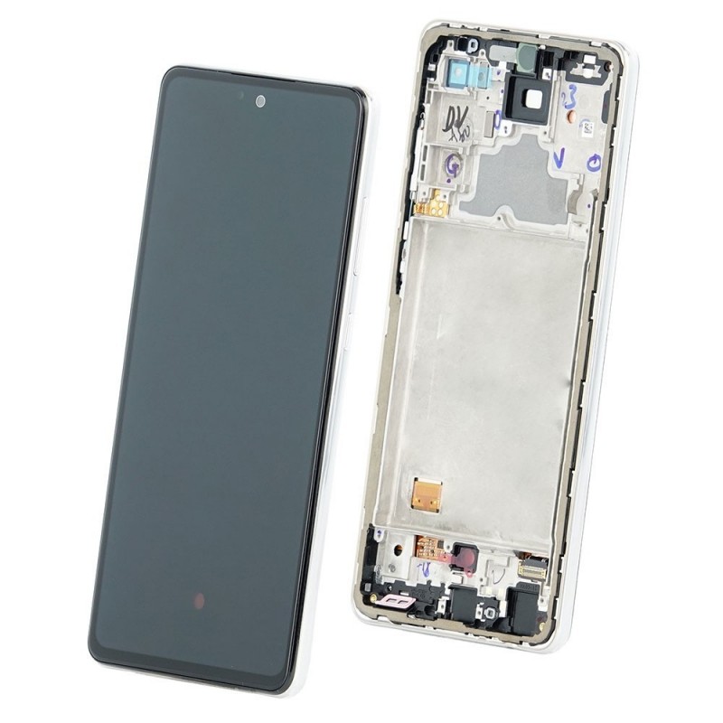 Samsung Service Pack Original LCD Display + Frame For Galaxy A72 4G A725B 5G A726B | White