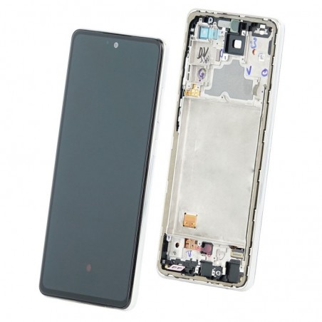 Samsung Service Pack Original LCD Display + Frame For Galaxy A72 4G A725B 5G A726B | White