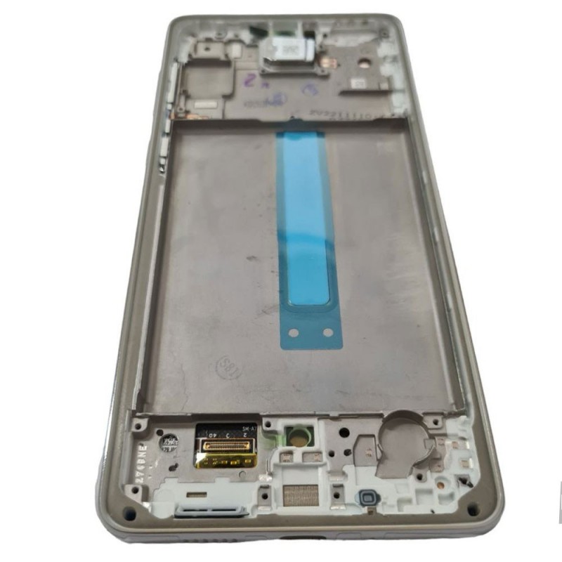 Samsung SERVICE PACK Display LCD ORIGINALE + Frame Per Galaxy A73 5G SM-A736 | Bianco