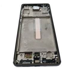 Samsung SERVICE PACK Display LCD ORIGINALE + Frame Per Galaxy A73 5G SM-A736 | Nero