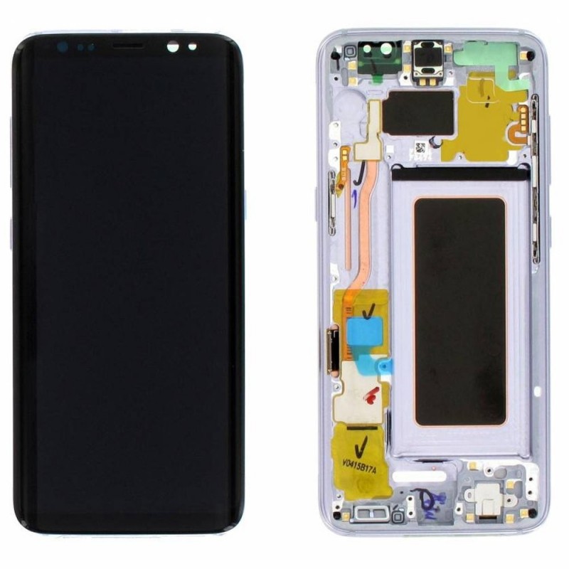 Samsung Service Pack Original LCD Display + Frame For Galaxy G950 S8 | Purple Orchid Grey