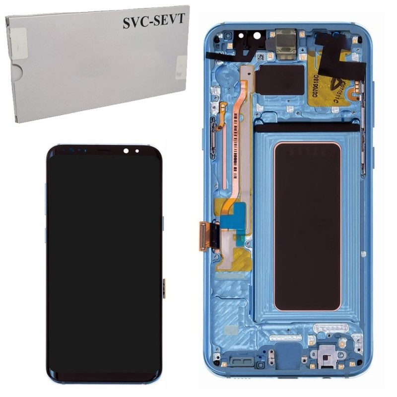 Samsung Service Pack Original LCD Display + Frame For Galaxy G955 S8+ Plus | Blue