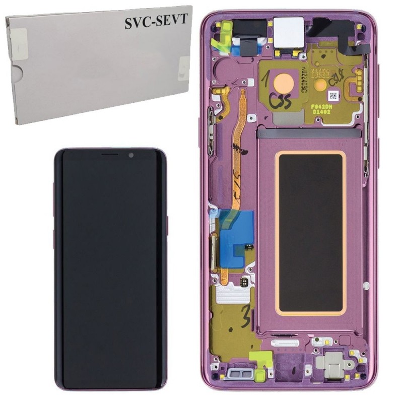 Samsung SERVICE PACK Display LCD ORIGINALE + Frame Per Galaxy G965 S9+ Plus | Viola Purple