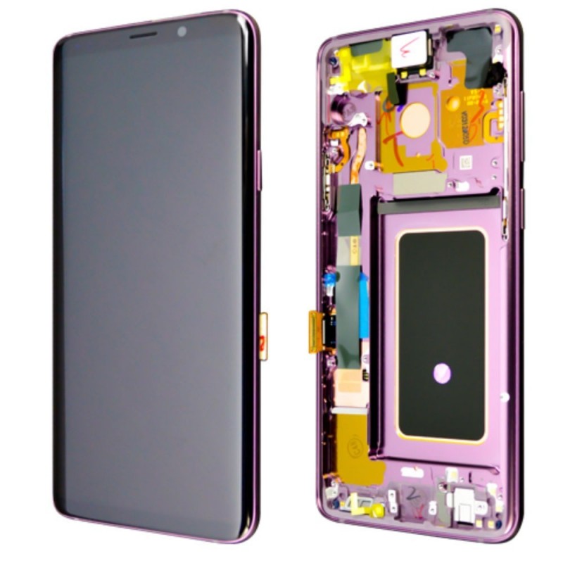 Samsung Service Pack Original LCD Display + Frame For Galaxy G965 S9+ Plus | Purple Purple