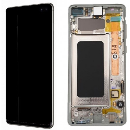Samsung Samsung Service Pack Lcd for Galaxy G975 S10 + Plus Ceramic White White for sale