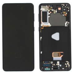 Samsung SERVICE PACK Display LCD ORIGINALE + Frame Per Galaxy G991 S21 5G | Phantom Gray