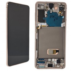 Samsung SERVICE PACK Display LCD ORIGINALE + Frame Per Galaxy G991 S21 5G | Phantom Violet