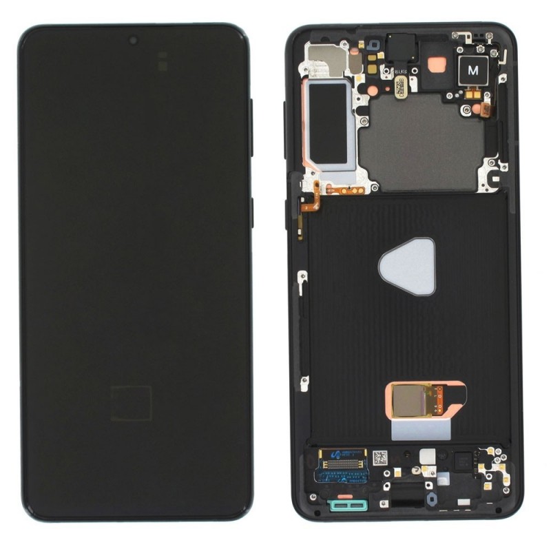 Samsung Service Pack Original LCD Display + Frame For Galaxy G996 S21 Plus 5G | WITH ROOM | BLACK