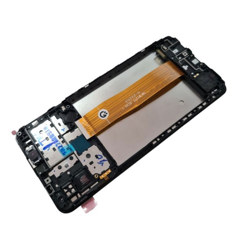 Samsung SERVICE PACK Display LCD ORIGINALE + Frame Per Galaxy M12 2021 SM-M127 | FLAT M127