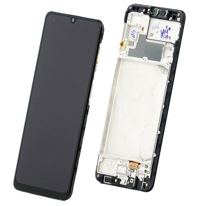 Samsung Service Pack Original LCD Display + Frame For Galaxy M32 SM-M325 | Black