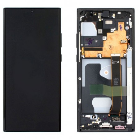 Samsung SERVICE PACK Display LCD ORIGINALE + Frame Per Galaxy Note 20 Ultra 4G 5G SM-N986 N985 | Nero