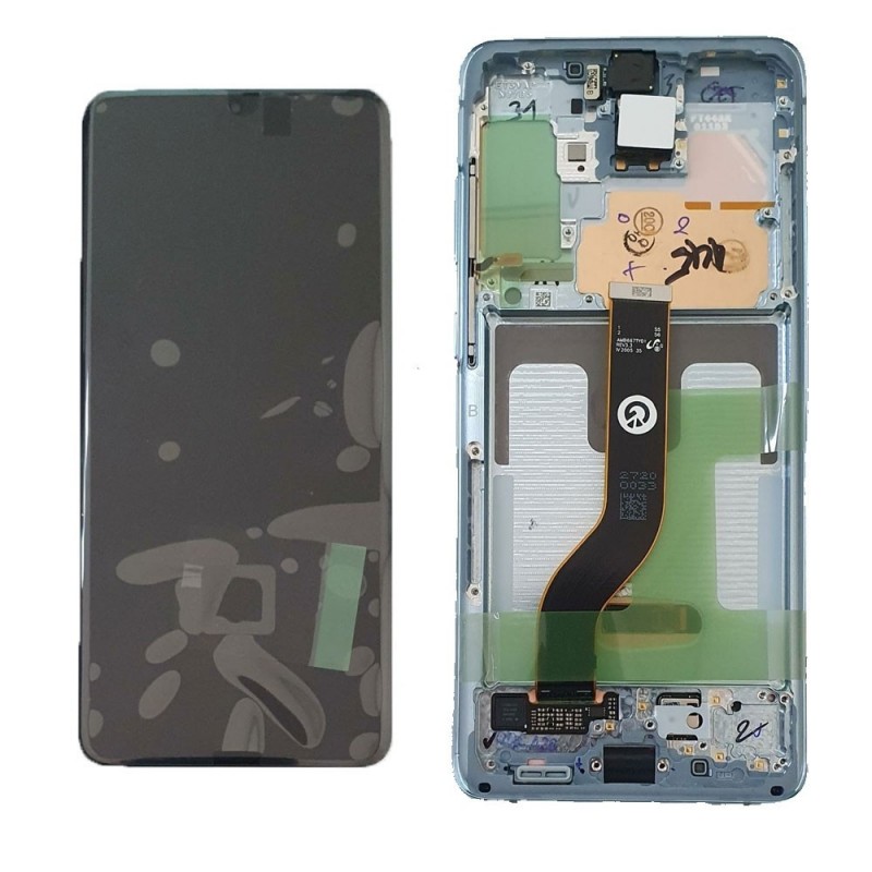 Samsung SERVICE PACK Display LCD ORIGINALE + Frame Per Galaxy S20+ PLUS SM-G985 - S20+ PLUS 5G SM-G986 | Blue