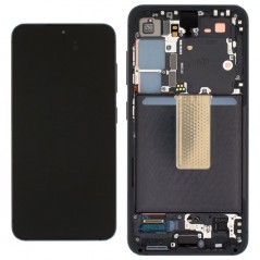 Samsung SERVICE PACK Display LCD ORIGINALE + Frame Per Galaxy S23 S911 | Nero