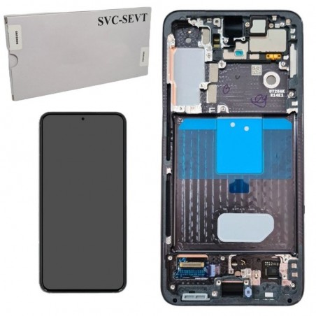 Product image Samsung SERVICE PACK Display LCD ORIGINALE + Frame Per Galaxy S901 S22 5G | Phantom Black