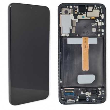 Samsung Service Pack Original LCD Display + Frame For Galaxy S906 S22 Plus 5G | Black