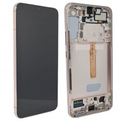 Discover Samsung Service Pack LCD Display for Galaxy S906 S22 Plus 5G | Pink Gold details