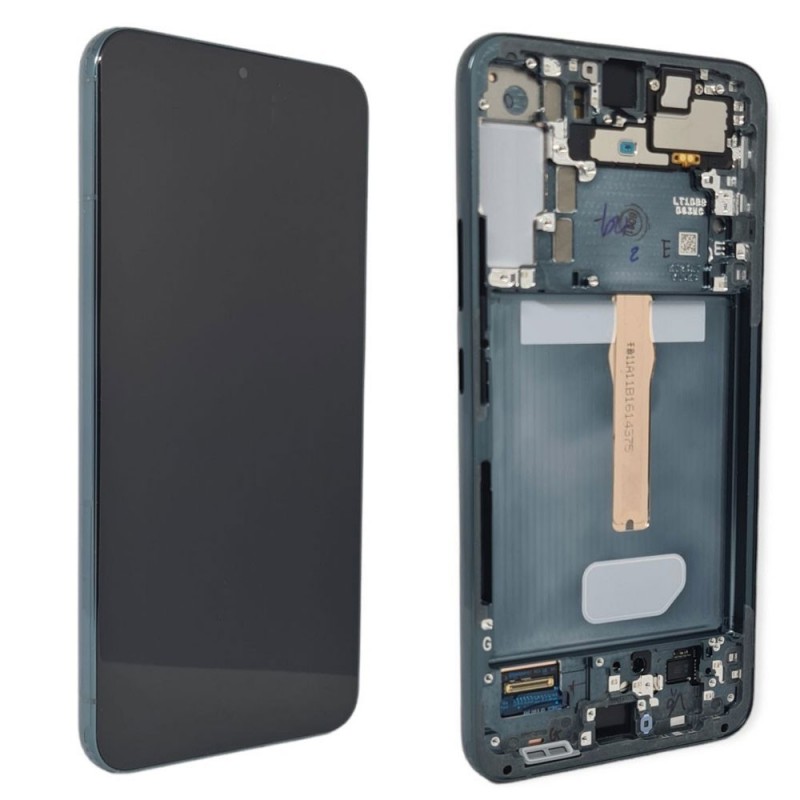 Samsung SERVICE PACK Display LCD ORIGINALE + Frame Per Galaxy S906 S22 Plus 5G | Verde