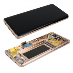 Samsung SERVICE PACK Display LCD ORIGINALE + Frame Per Galaxy G960 S9 Gold