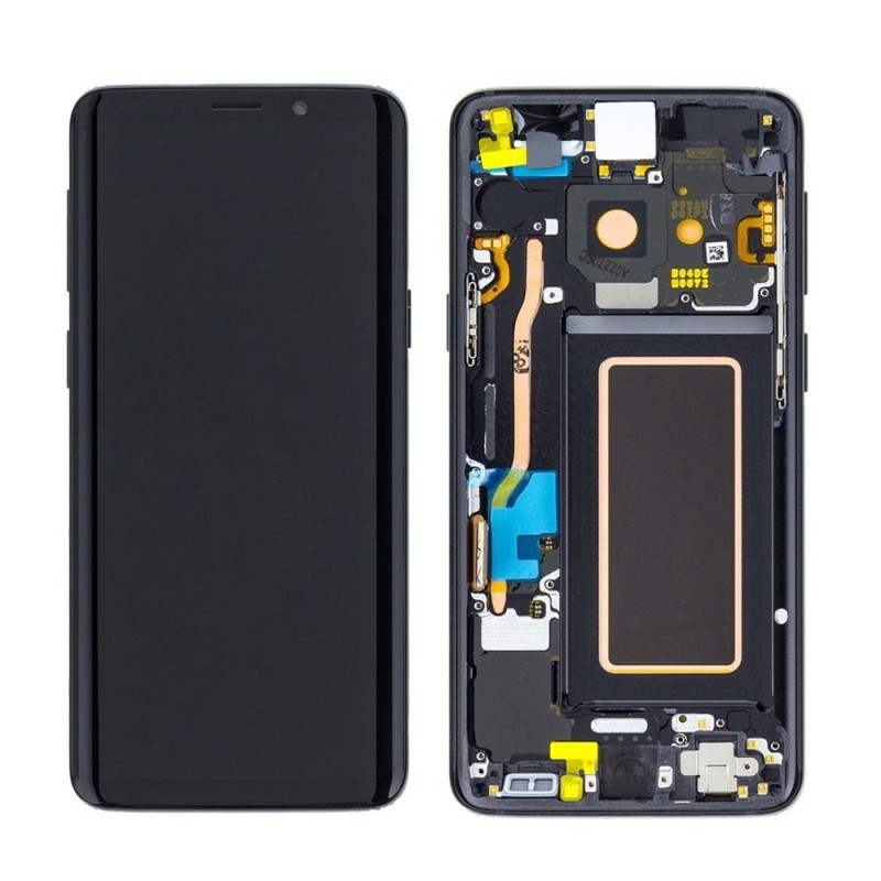 Samsung SERVICE PACK Display LCD ORIGINALE + Frame Per Galaxy SM-G960 S9 Nero 