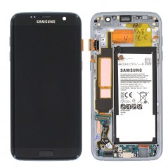 Samsung Service Pack LCD + Batteria Per Galaxy G935 S7 Edge | Nero