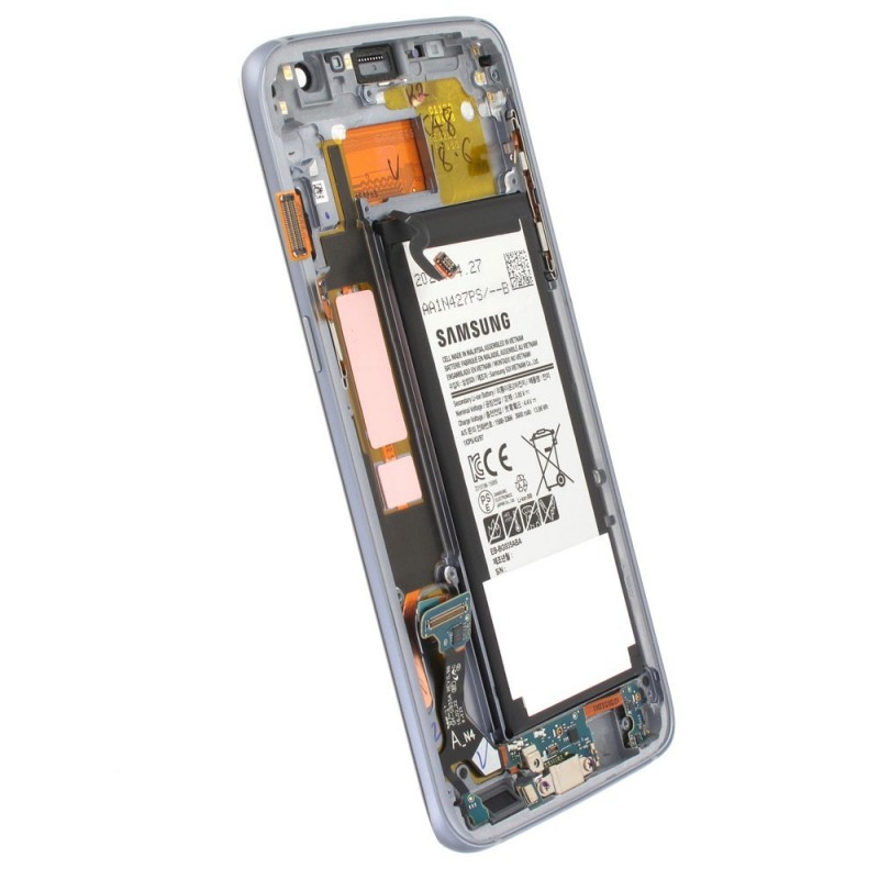 Samsung Service Pack LCD + Batteria Per Galaxy G935 S7 Edge | Nero