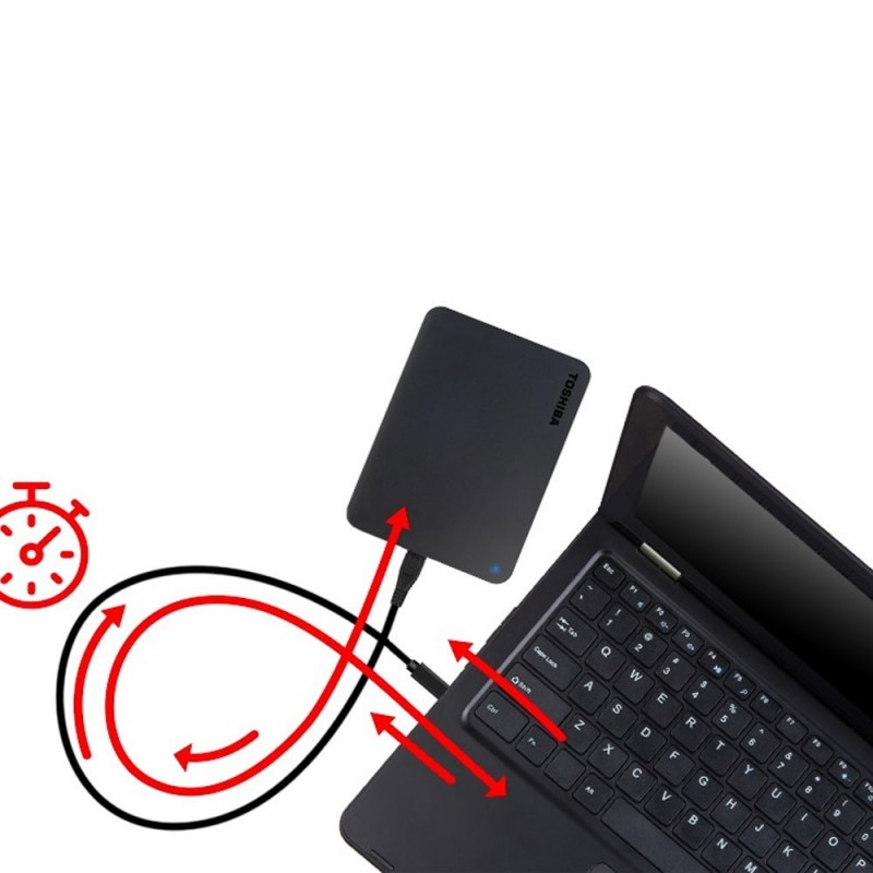 TOSHIBA Canvio Basics USB-C Portable Storage Made Easy 1TB