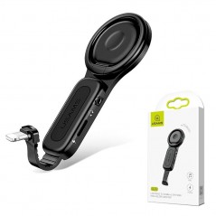 Scopri Usams Adattatore Lightning a 3.5mm e Lightning Con Ring Holder Nero in dettaglio