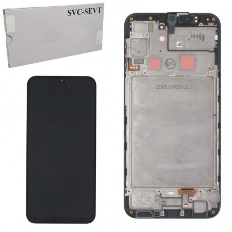 Samsung Samsung SERVICE PACK Display LCD ORIGINALE + Frame Per Galaxy A245 A24 4G | Nero for sale