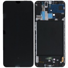 Samsung Service Pack Original LCD Display + Frame For Galaxy A70 A705 | Black