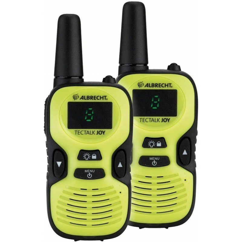 Albrecht Midland TecTalk Joy Double Walkie Talkie Radio Transceivers | Yellow Black