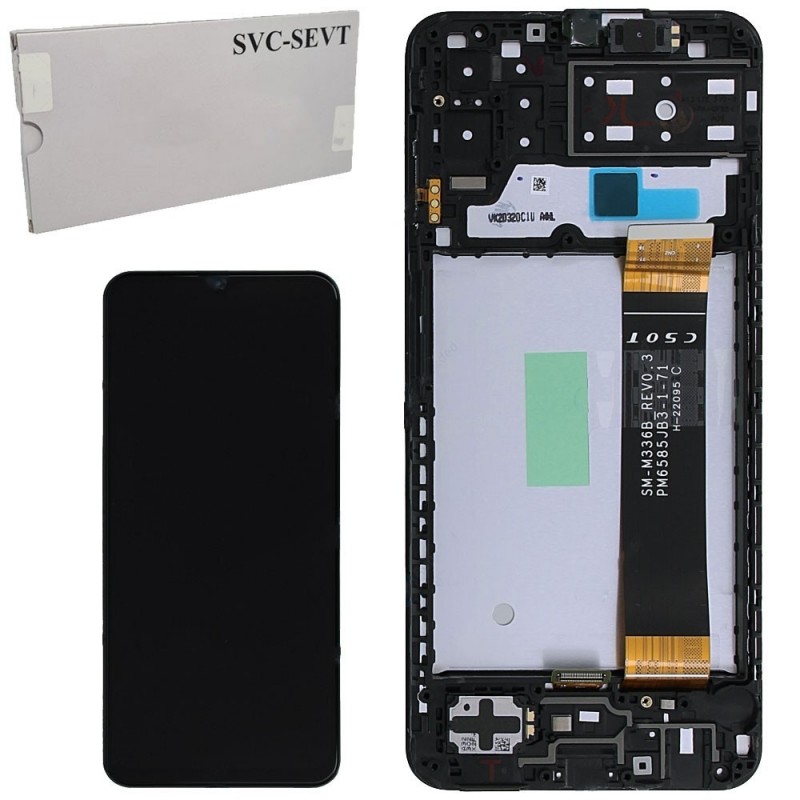 Samsung Service Pack Original LCD Display + Frame For Galaxy A13 SM-A135 | FLAT CSOT M336 R0.3 / FLAT V04 V06 M236B