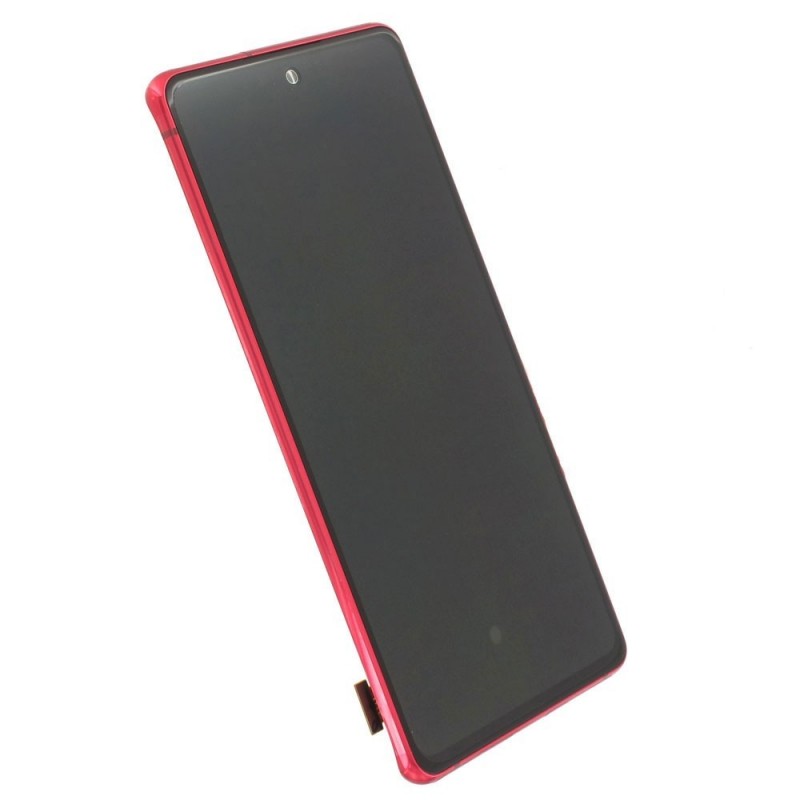 Samsung Service Pack Original LCD Display + Frame Galaxy S20 FE 5G G781 | Cloud Red | COMPLETE WITH 5G ANTENNA