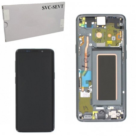 Scopri Samsung SERVICE PACK Display LCD ORIGINALE + Frame Per Galaxy G965 S9+ Plus | Grigio Titanio in dettaglio