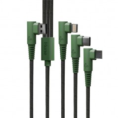 HUNE Cavo di Ricarica 3 in 1 USB-A Lightning Type-C Micro USB Fast Charge 3A | 1.2m
