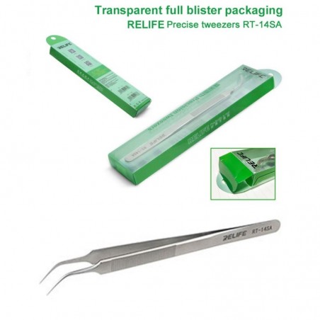 Immagine prodotto RELIFE RT-14SA Pinza di Precisione con punta Curva