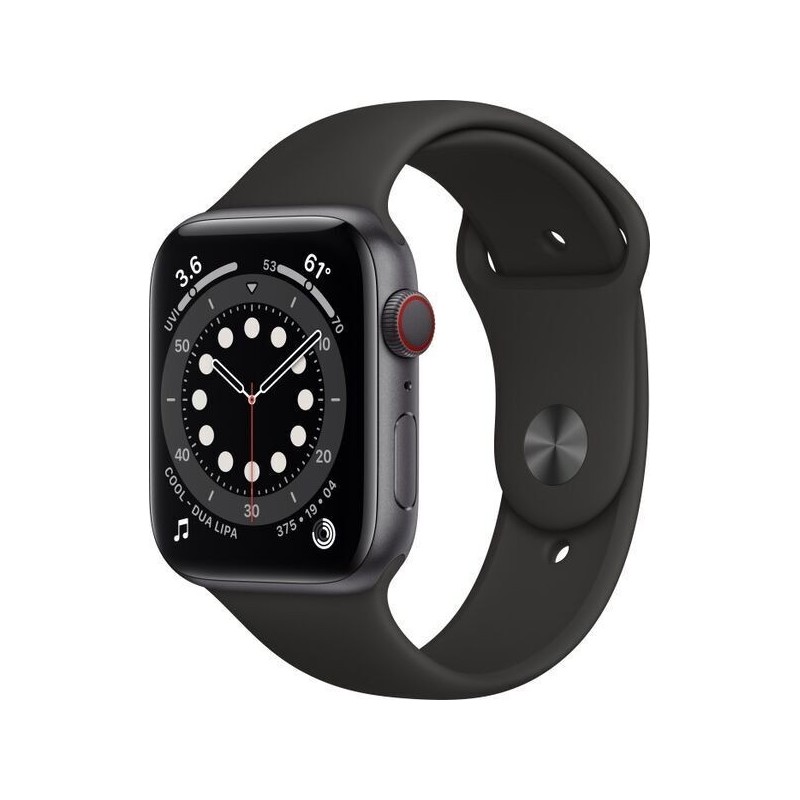 Apple Watch Series 6 44mm 2020 LTE Space Gray Aluminum Case Refurbished Like New Apple Watch Series 6 44mm 2020 LTE Space Gray Aluminum Case Refurbished Like New