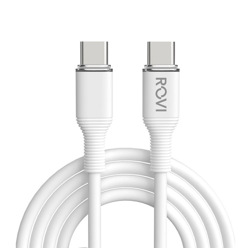 Rovi STRIPED SA200C-C PVC cable Type-C to Type-C (100cm)