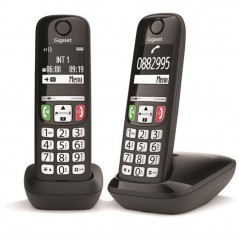 Buy Siemens Gigaset Telefono Cordless E270 Duo Nero online