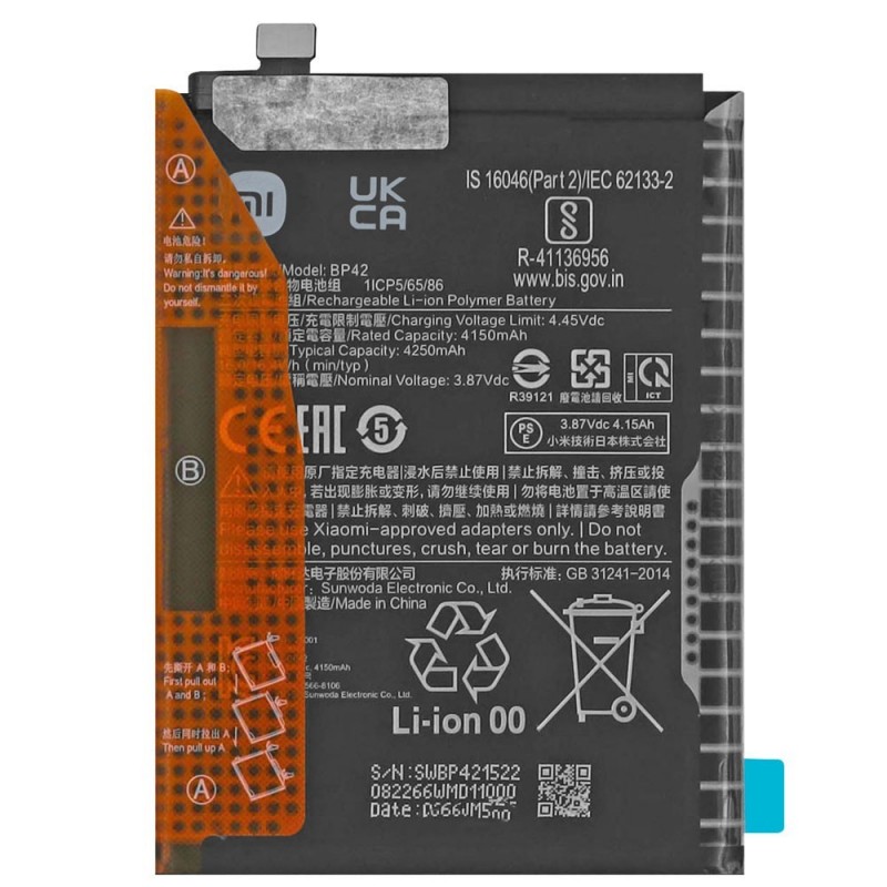 Xiaomi Original BP42 Battery Service Pack for Mi 11 Lite / MI 11 Lite 5G