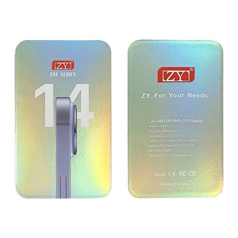 ZY INCELL FHD LTPS COF 1:1 LCD Display For Apple iPhone 14