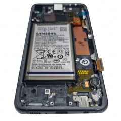 Samsung SERVICE PACK Display LCD ORIGINALE + Frame e Batteria Per Galaxy S10E 2019 SM-G970F | Prism Black Nero