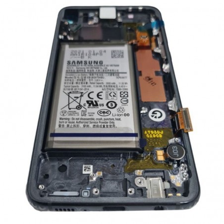 Samsung SERVICE PACK Display LCD ORIGINALE + Frame e Batteria Per Galaxy S10E 2019 SM-G970F | Prism Black Nero