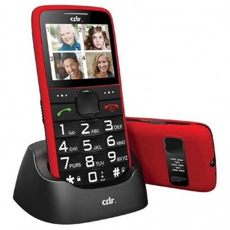 Scopri CDR Cellulare GSM 2G M300 Dual Sim con Tasto SOS | Rosso in dettaglio