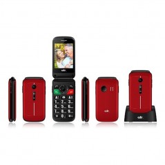 Compra CDR Cellulare GSM Quad Band C50R Dual Sim con Tasto SOS | Rosso online