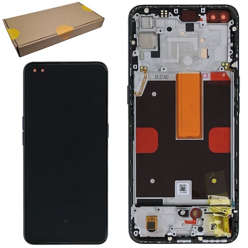 Oppo Service Pack Original LCD Display + Frame for Reno 4 5G | CPH2091 | Black