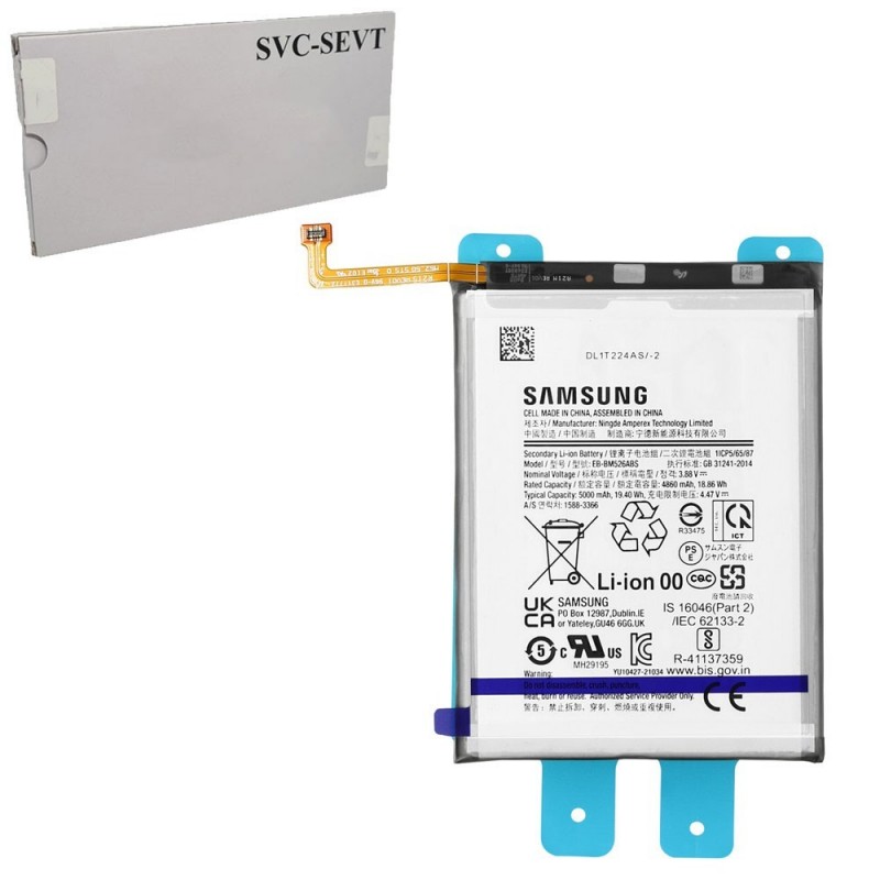  Samsung Original EB-BM526ABS Battery Service Pack for Galaxy A23 / A73 / M23 / M33 / M52 / M53