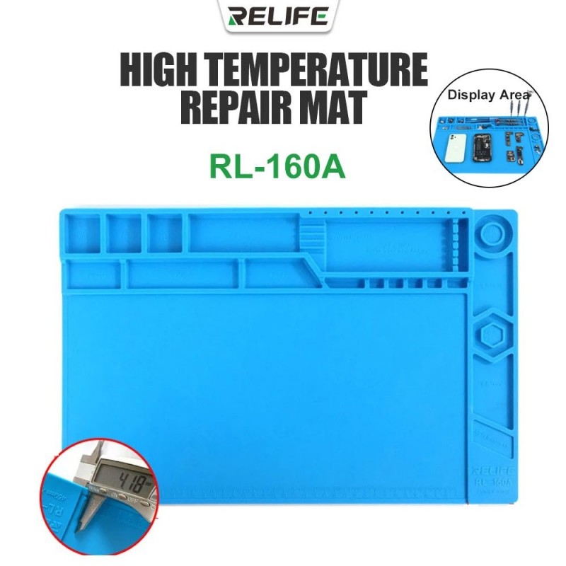 RELIFE RL-160A Tappetino in Silicone di Manutenzione Speciale per Alte Temperature | PIANO DA LAVORO