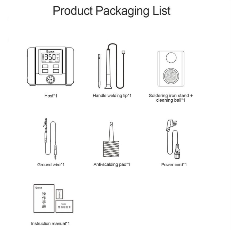 QUICK TS11 Stazione Saldante Saldatura a stagno | 90W | da 100 a 450° 
